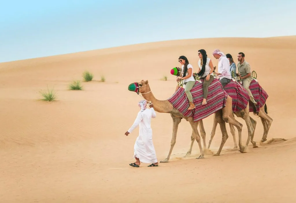 Camel Ride in Bab Al Shams - desert cresent