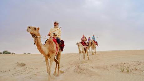 Dubai Desert Safari with Desert Crescent – experience thrilling dune bashing, camel rides, and traditional desert activities.